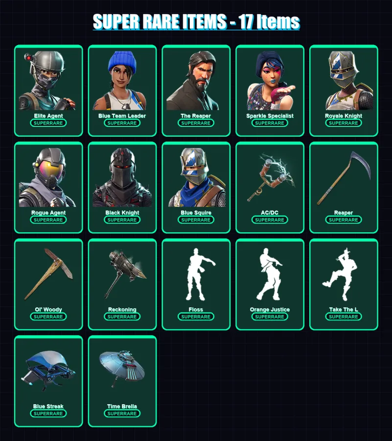 [PC/XBOX/PSN] | Elite Agent | Blue Team Leader | The Reaper | 256 skin | Lv2481