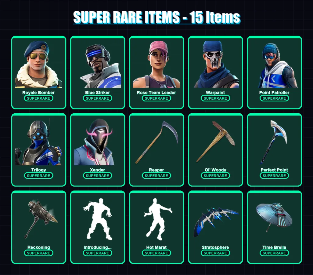 [PC/XBOX/PSN] | Royale Bomber | Blue Striker | Rose Team Leader | 206 skin | Lv3924