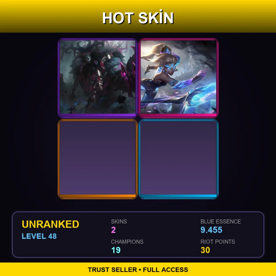 EUW | Lv48 | Unranked | 2 Skin | 19 Champ — LoL account