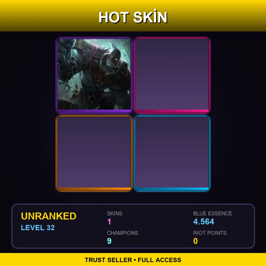 LAS | Lv32 | Unranked | 1 Skin | 9 Champ