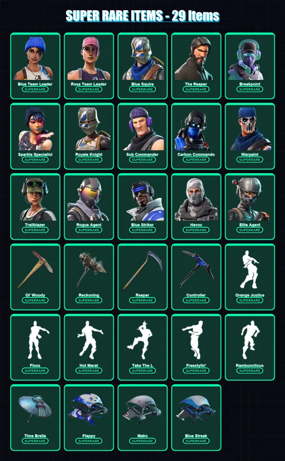 [PS4/PS5/XBOX/PC] | Blue Team Leader | Rose Team Leader | Blue Squire | 126 skin | Lv1909