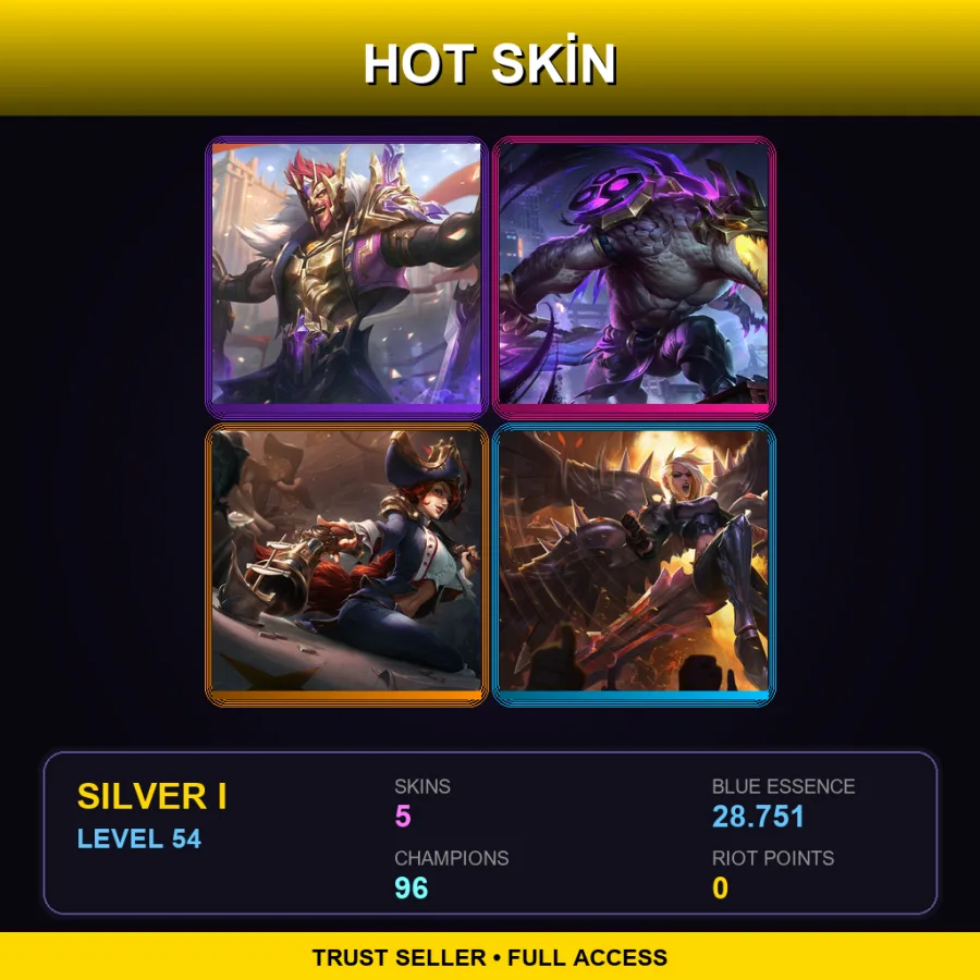 LAS | Lv54 | Silver I | 5 Skin | 96 Champ