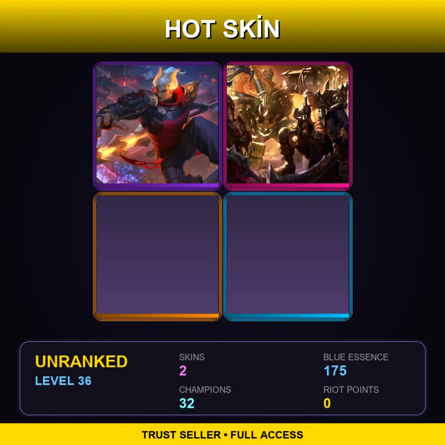 LAS | Lv36 | Unranked | 2 Skin | 32 Champ