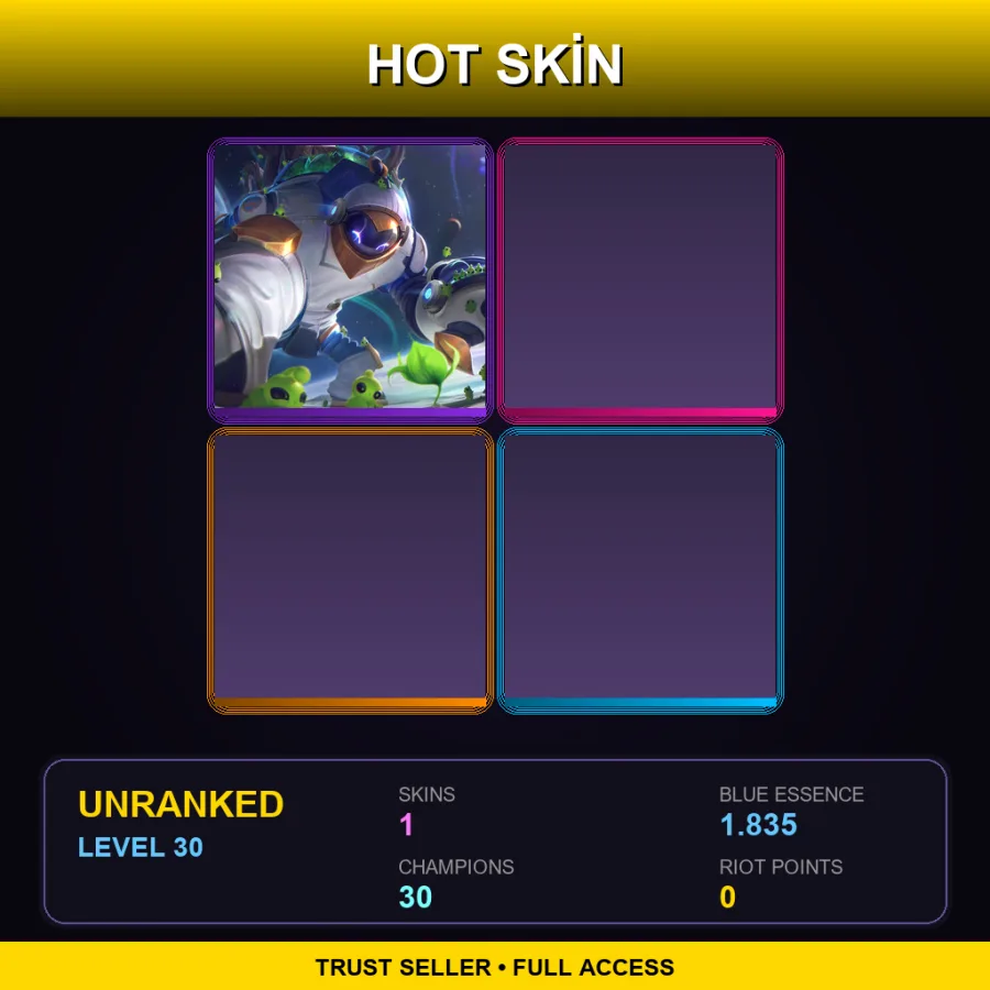 LAS | Lv30 | Unranked | 1 Skin | 30 Champ