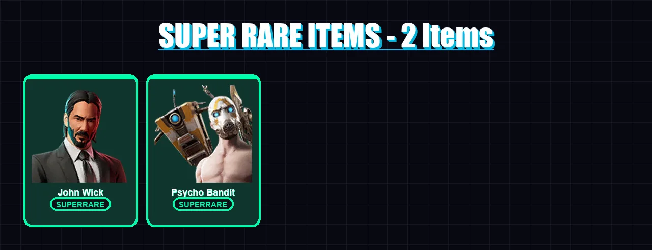 [PC/XBOX/PSN] | John Wick | Psycho Bandit | Peter Griffin | Fade | Omegarok | 247 skin | 271 pickaxe | 184 emote | 176 glider | Lv1923