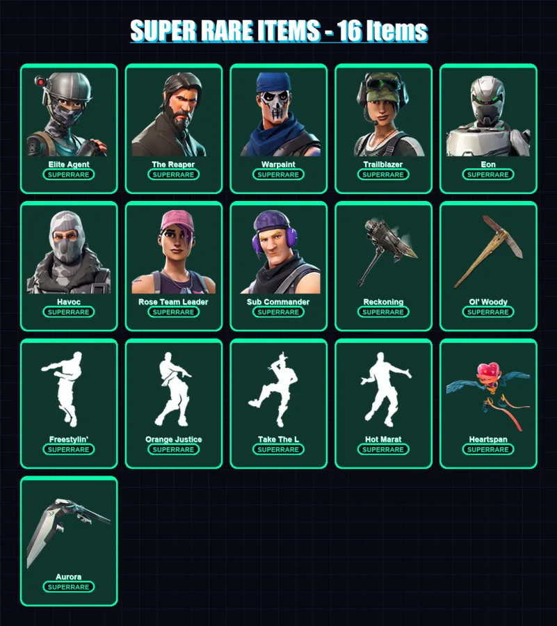 [PC/XBOX/PSN] | Elite Agent | The Reaper | Warpaint | Trailblazer | Eon | 77 skin | 59 pickaxe | 61 emote | 58 glider | Lv713 — Fortnite account