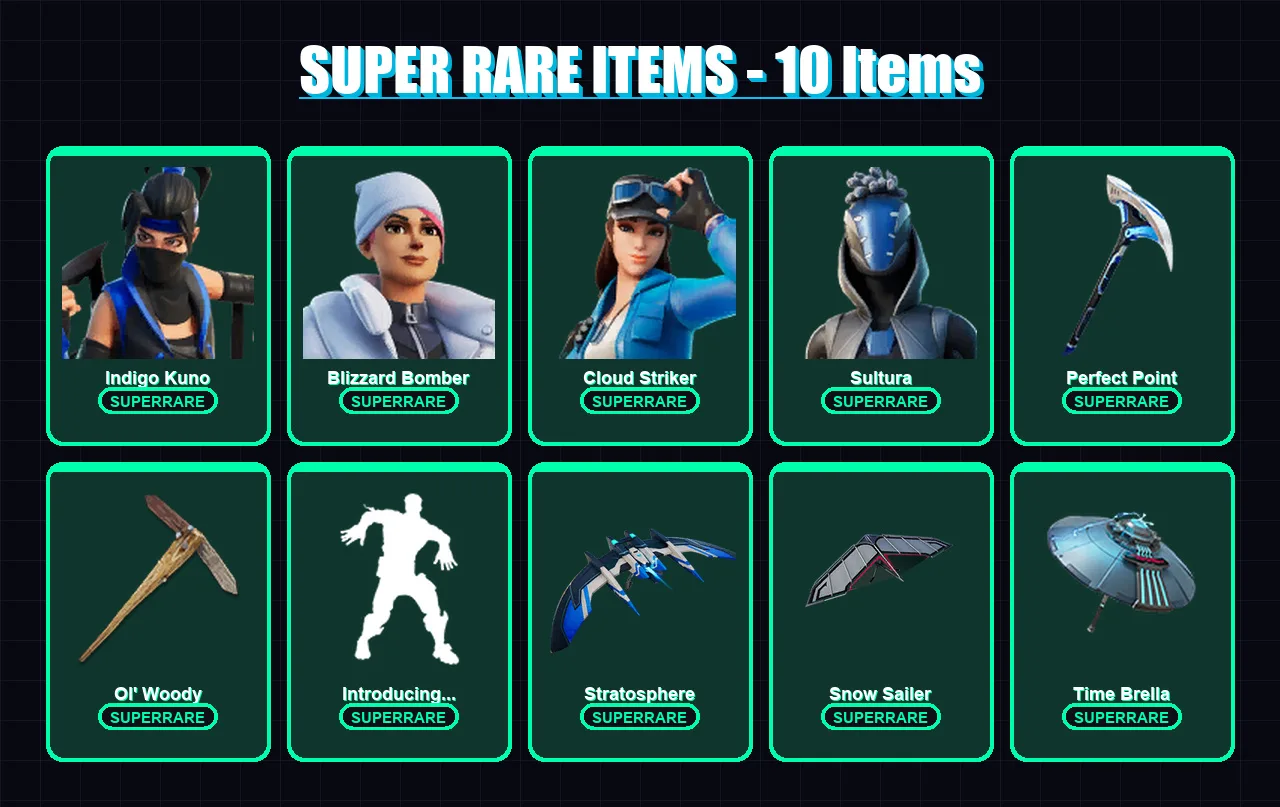 [PC/XBOX/PSN] | Indigo Kuno | Midas | Lara Croft | Itachi Uchiha | Blizzard Bomber | 146 skin | 198 pickaxe | 142 emote | 173 glider | Lv2078