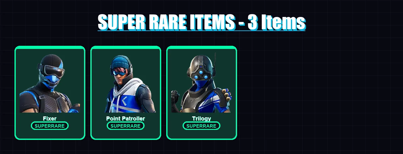 [PS4/PS5/XBOX/PC] | Fixer | Point Patroller | Trilogy | Sentinel | Kymera | 19 skin | 9 pickaxe | 7 emote | 7 glider | Lv133