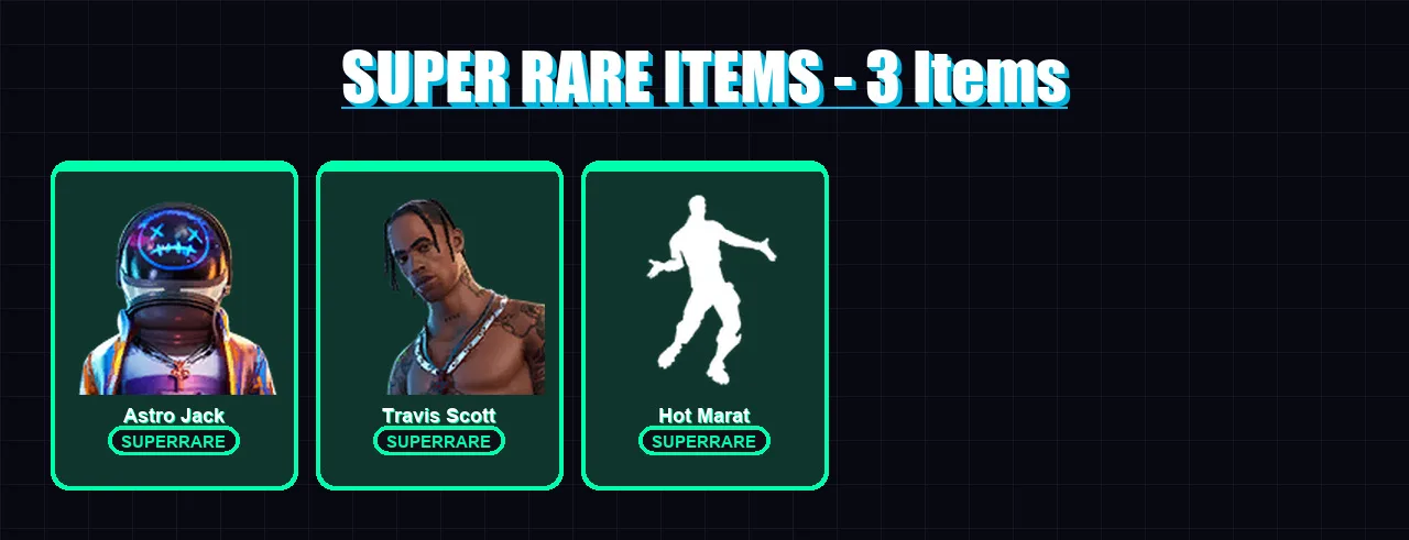 [PC/XBOX/PSN] | Astro Jack | Travis Scott | Nezumi | Blackheart | Rox | 33 skin | 42 pickaxe | 50 emote | 52 glider | Lv752 — Fortnite account