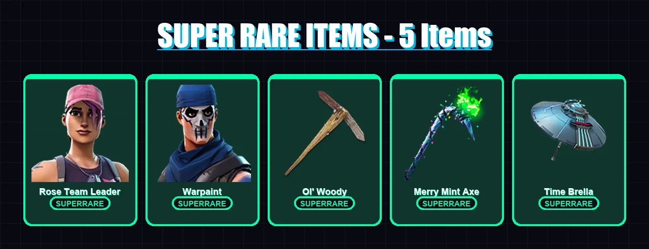 [PC/XBOX] | Rose Team Leader | Warpaint | Sorana | Midas | Deadpool | 35 skin | 62 pickaxe | 48 emote | 49 glider | Lv995