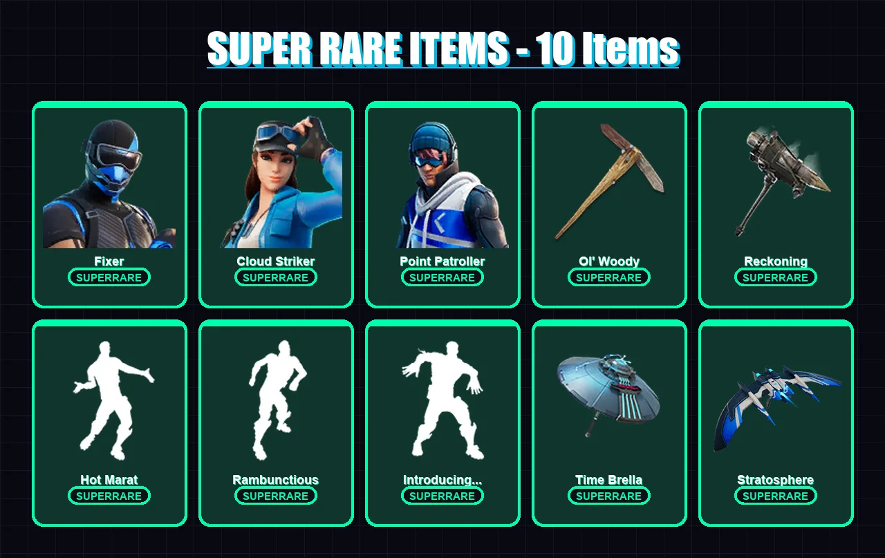 [PC/XBOX/PSN] | Fixer | Cloud Striker | Point Patroller | Fusion | The Prisoner | 183 skin | 198 pickaxe | 173 emote | 149 glider | Lv2002