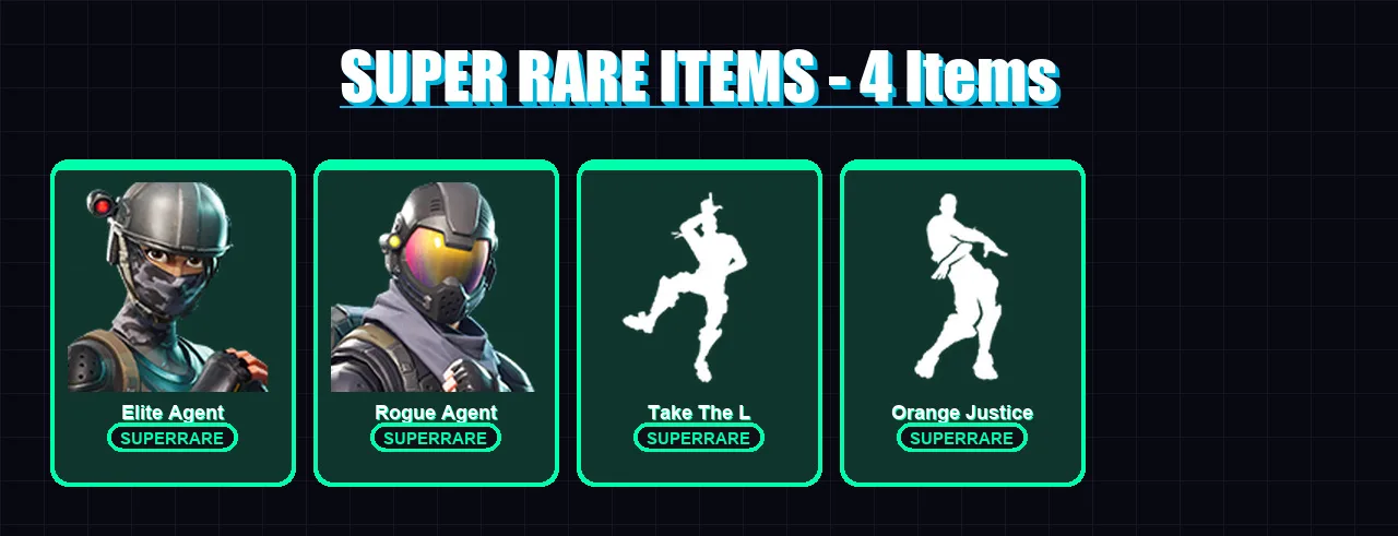 [PC/PSN] | Elite Agent | Rogue Agent | Luxe | Blackheart | Zenith | 34 skin | 28 pickaxe | 35 emote | 26 glider | Lv404