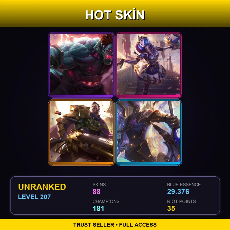 TR | Lv207 | Unranked | 88 Skin | 181 Champ — Spirit Blossom Syndra