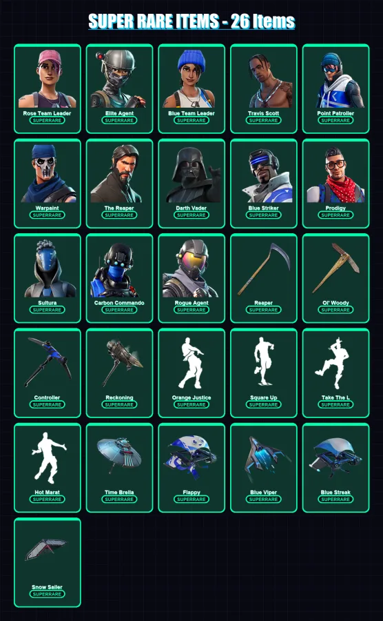 [PS4/PS5/XBOX/PC] | Rose Team Leader | Elite Agent | Blue Team Leader | 240 skin | Lv3509 — Fortnite account