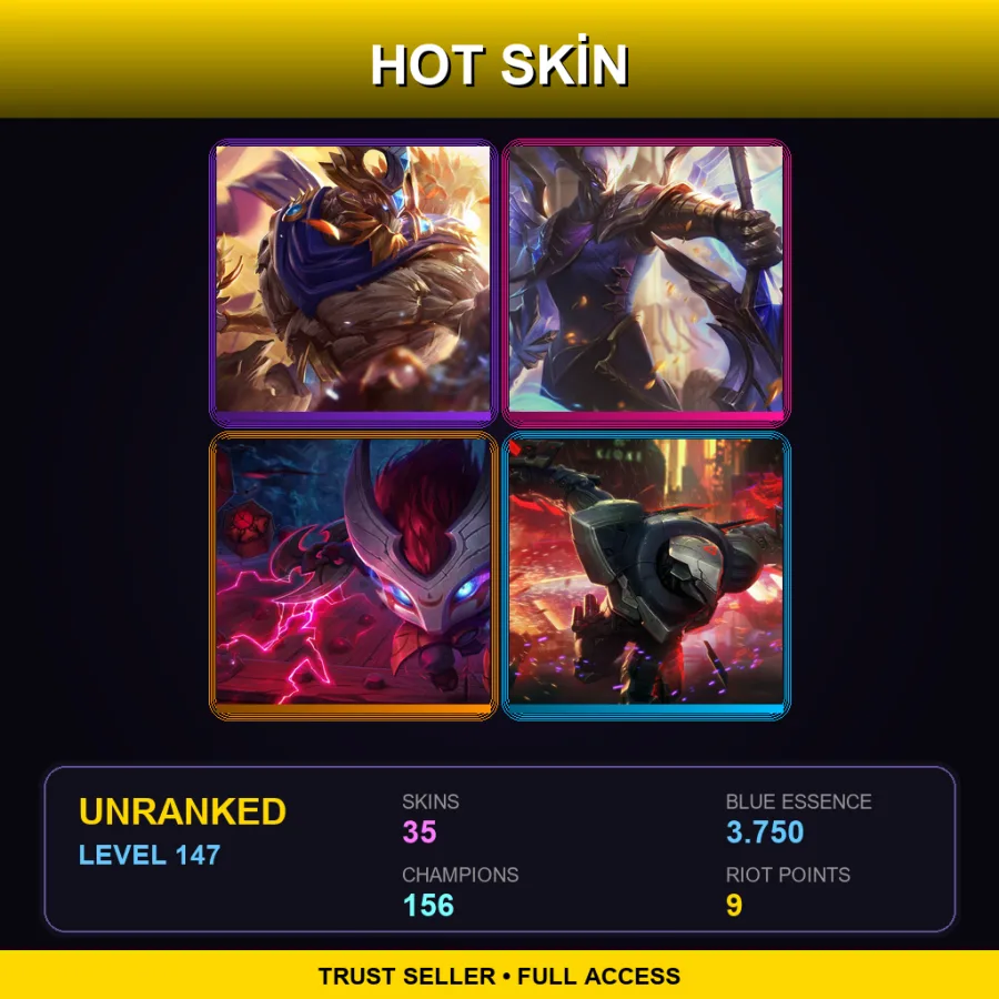 VN | Lv147 | Unranked | 35 Skin | 156 Champ — Victorious Aatrox