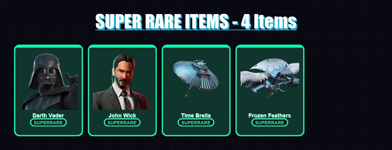 [PC/XBOX/PSN] | Darth Vader | John Wick | Deadfire | Fallen Love Ranger | Frozen Red Knight | 169 skin | 158 pickaxe | 106 emote | 131 glider | Lv20