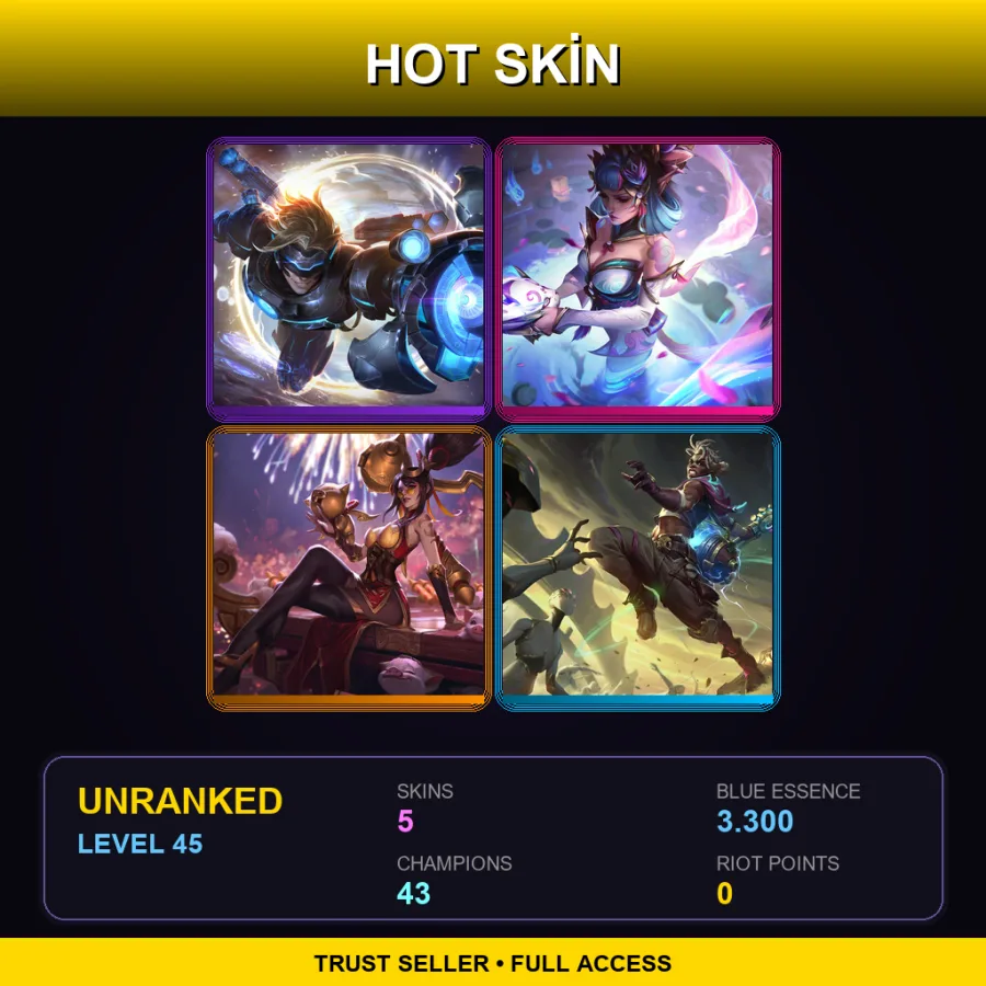 NA | Lv45 | Unranked | 5 Skin | 43 Champ — Spirit Blossom Evelynn