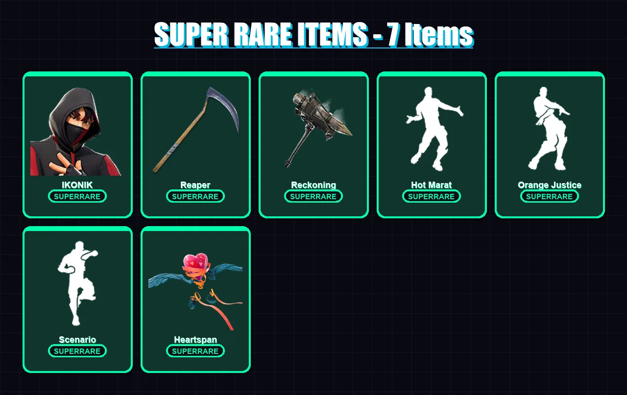 [PC/XBOX] | IKONIK | Ruin | The Ice King | Leviathan | Calamity | 52 skin | 57 pickaxe | 80 emote | 56 glider | Lv1040