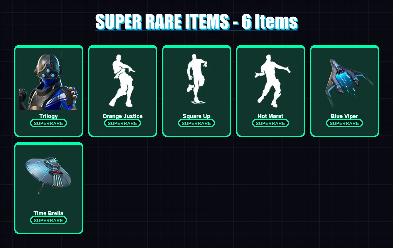 [PS4/PS5/XBOX/PC] | Trilogy | Era | Fade | The Imagined | Mandalorian | 64 skin | 112 pickaxe | 67 emote | 114 glider | Lv1834