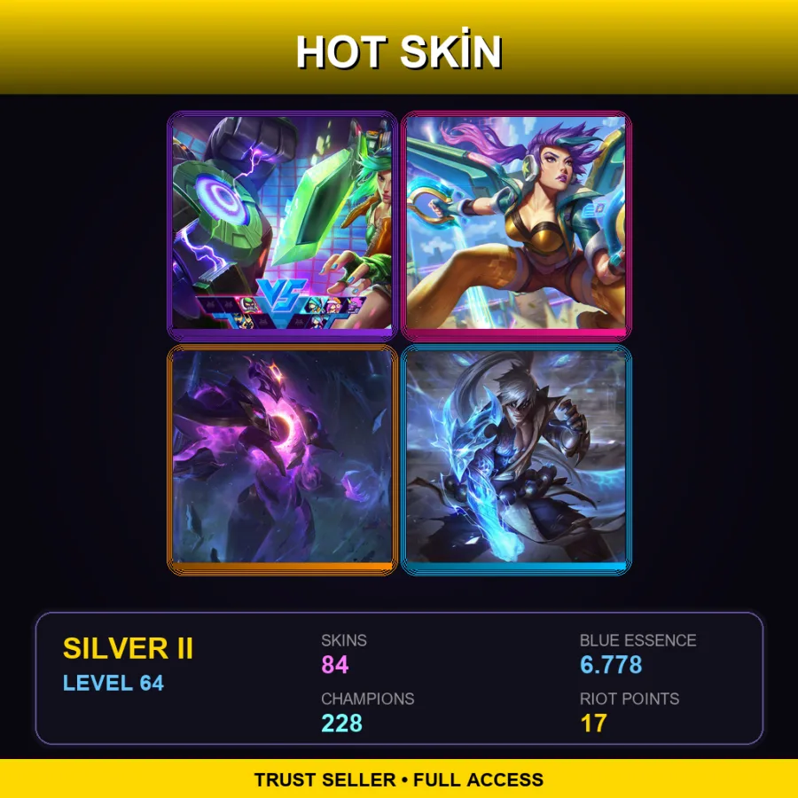 SG | Lv64 | Silver II | 84 Skin | 228 Champ