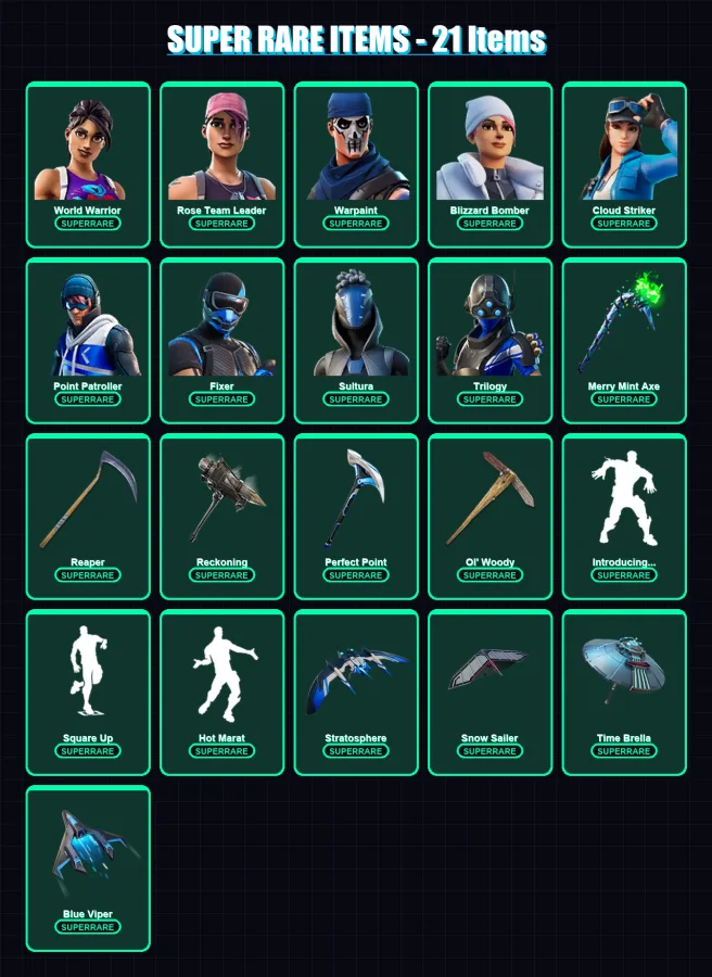 [PC/XBOX/PSN] | World Warrior | Rose Team Leader | Warpaint | 300 skin | Lv3696