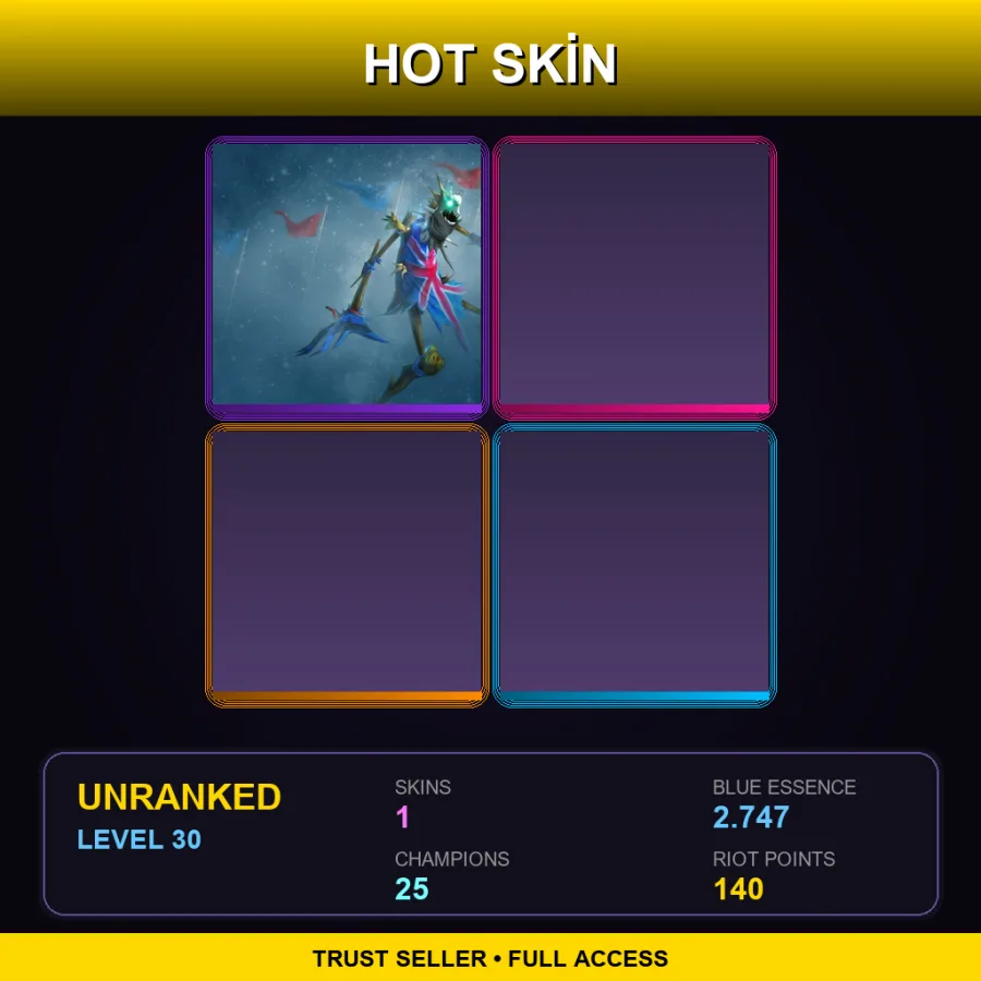 EUNE | Lv30 | Unranked | 1 Skin | 25 Champ with Teemo