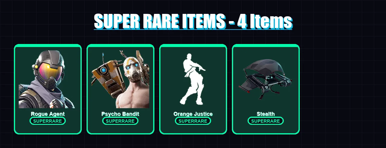 [PC/XBOX/PSN] | Rogue Agent | Psycho Bandit | Valor | Carbide | Drift | 13 skin | 11 pickaxe | 10 emote | 15 glider | Lv116