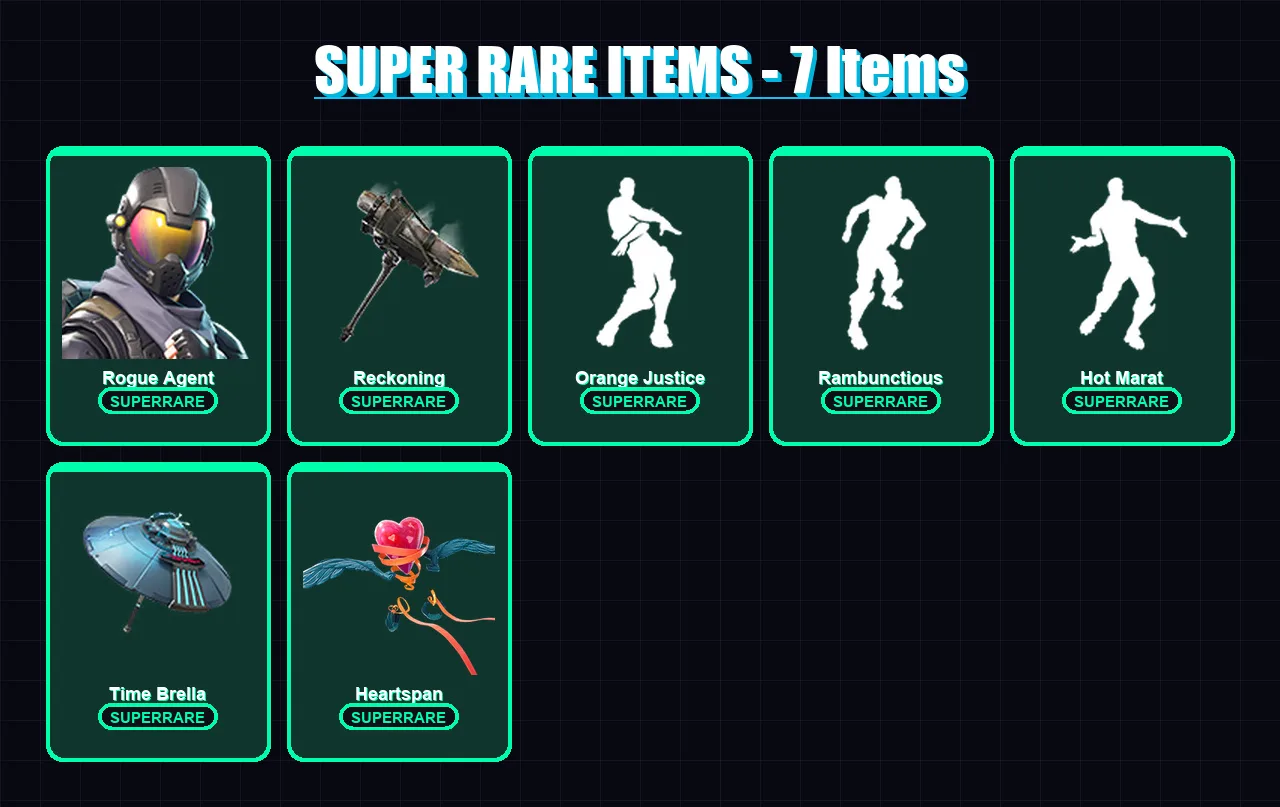 [PS4/PS5/XBOX/PC] | Rogue Agent | The Visitor | Calamity | Lynx | Drift | 32 skin | 21 pickaxe | 43 emote | 33 glider | Lv469