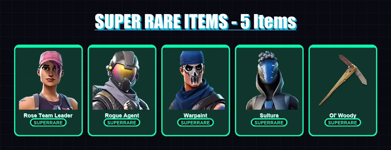 [PS4/PS5/PC] | Rose Team Leader | Rogue Agent | Warpaint | Sultura | Carbide | 82 skin | 115 pickaxe | 66 emote | 63 glider | Lv580