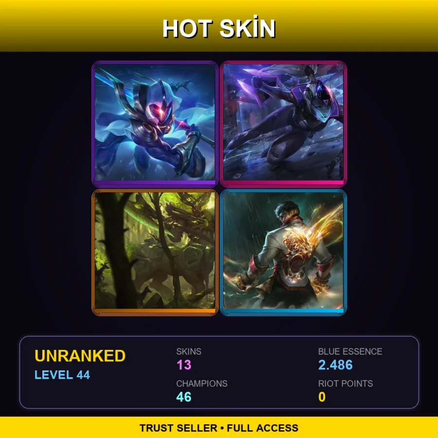 VN | Lv44 | Unranked | 13 Skin | 46 Champ — Desert Trooper Garen