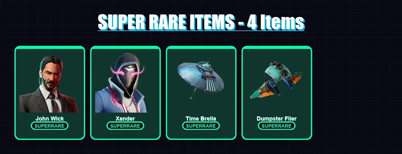 [PC] | John Wick | Xander | Peter Griffin | The Origin | The Imagined | 139 skin | 150 pickaxe | 110 emote | 85 glider | Lv802