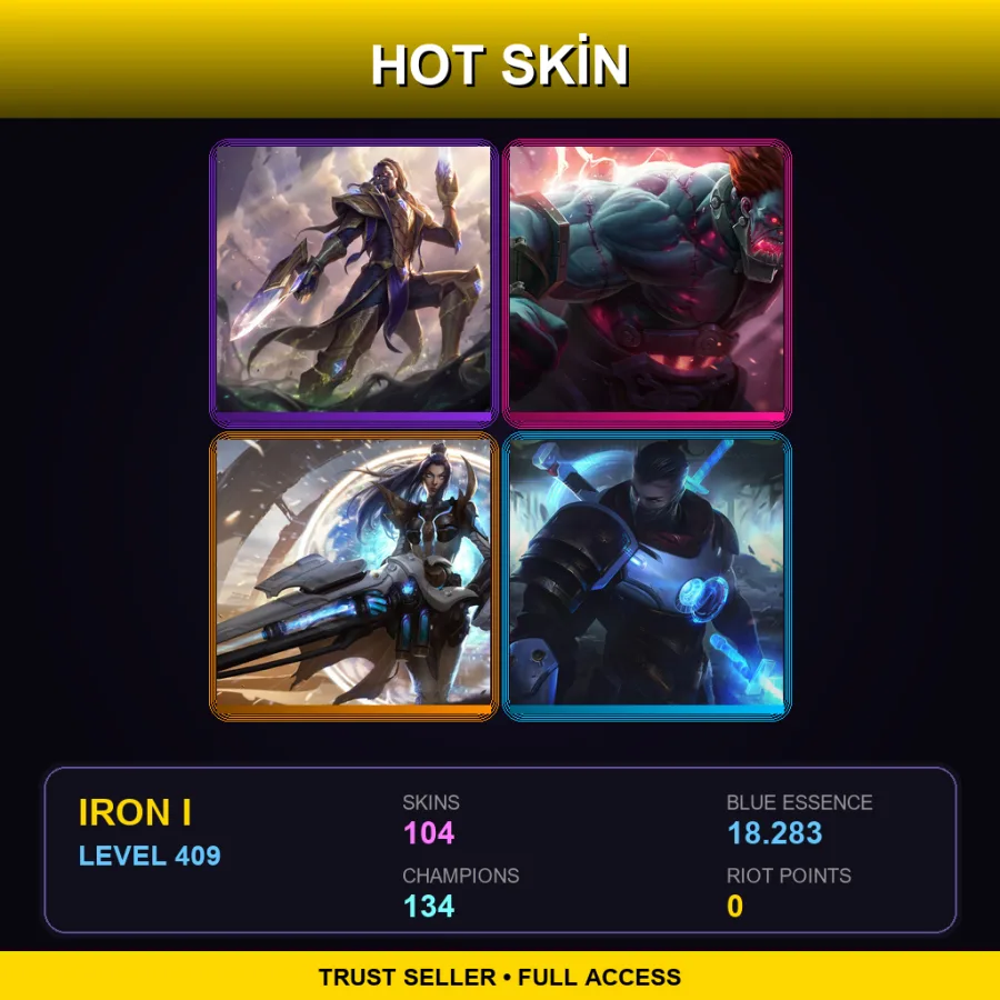 LAS | Lv409 | Iron I | 104 Skin | 134 Champ