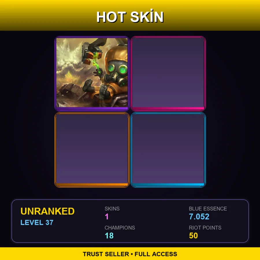 LAS | Lv37 | Unranked | 1 Skin | 18 Champ