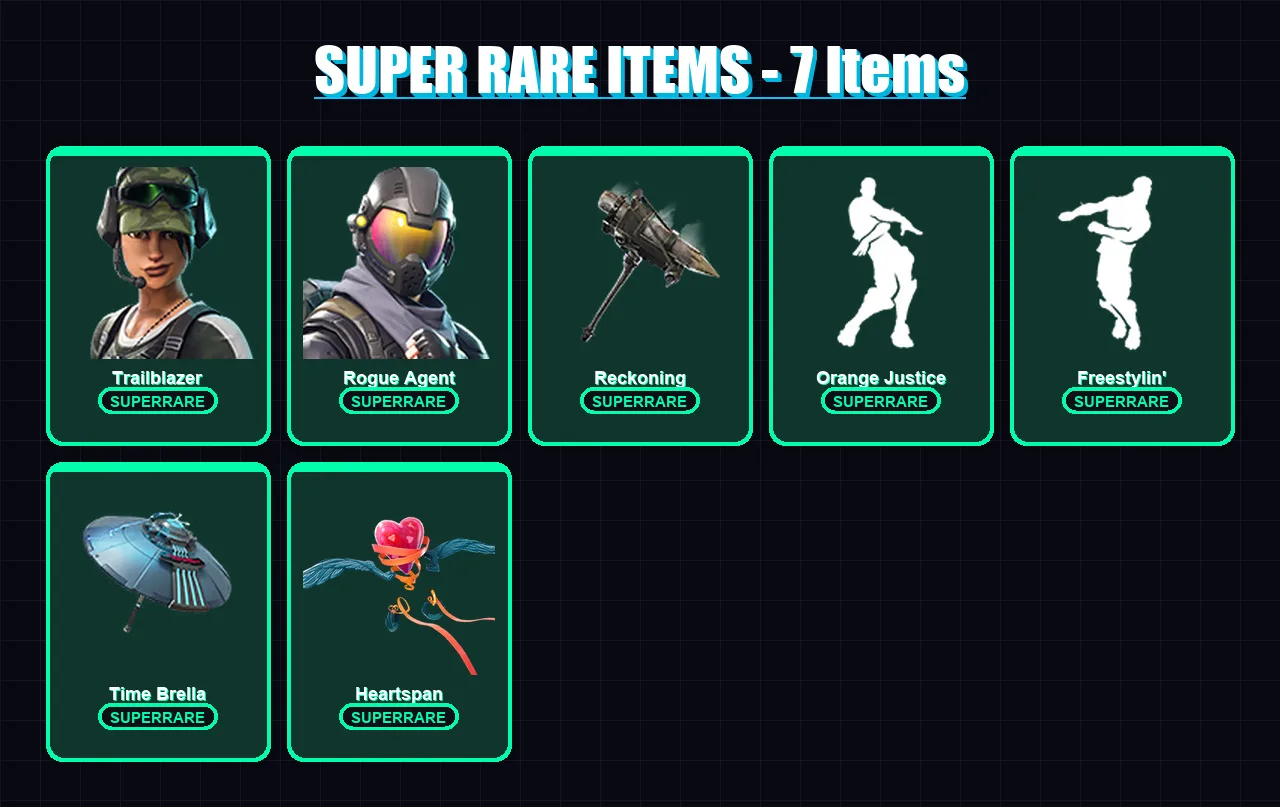 [PS4/PS5/XBOX/PC] | Trailblazer | Rogue Agent | Valor | Kado Thorne | The Visitor | 55 skin | 65 pickaxe | 55 emote | 56 glider | Lv648