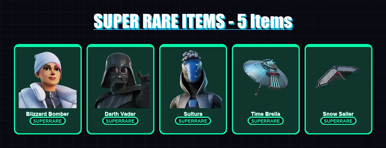 [PS4/PS5/XBOX/PC] | Blizzard Bomber | Darth Vader | Sultura | Twyn | Malik | 83 skin | 116 pickaxe | 64 emote | 88 glider | Lv1092 — Fortnite account