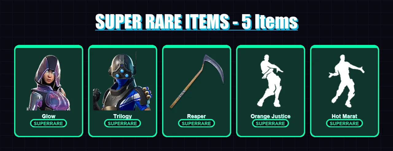 [PS4/PS5/XBOX/PC] | Glow | Trilogy | Zenith | Hybrid | Ultima Knight | 80 skin | 57 pickaxe | 71 emote | 60 glider | Lv866