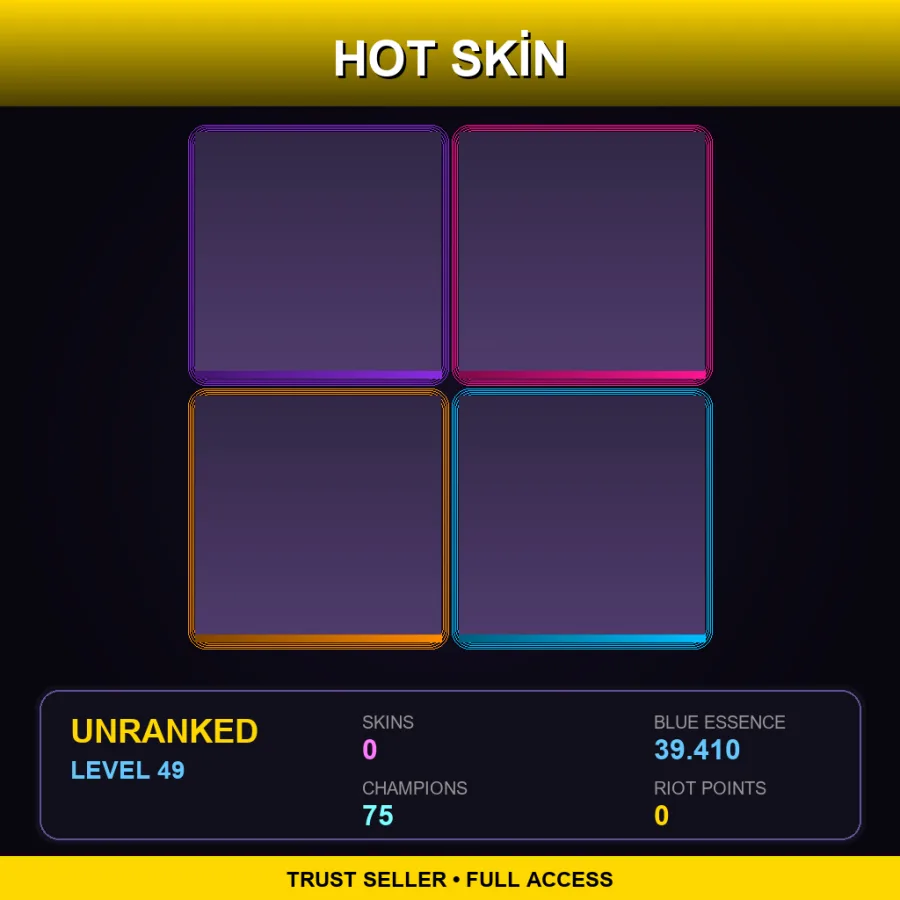 VN | Lv49 | Unranked | 0 Skin | 75 Champ
