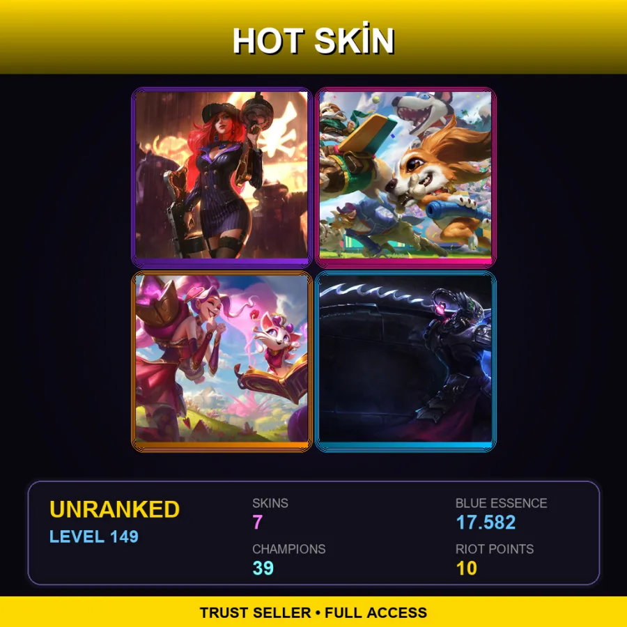 LAS | Lv149 | Unranked | 7 Skin | 39 Champ