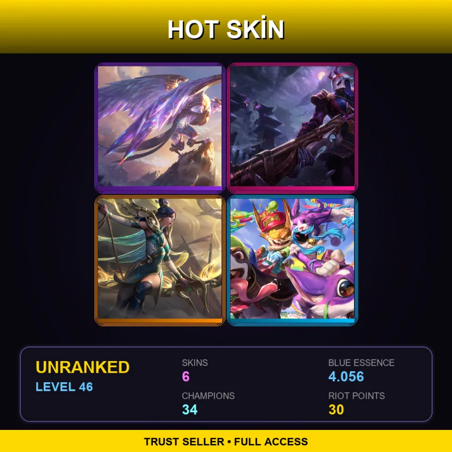 EUW | Lv46 | Unranked | 6 Skin | 34 Champ — Garen Skin 43