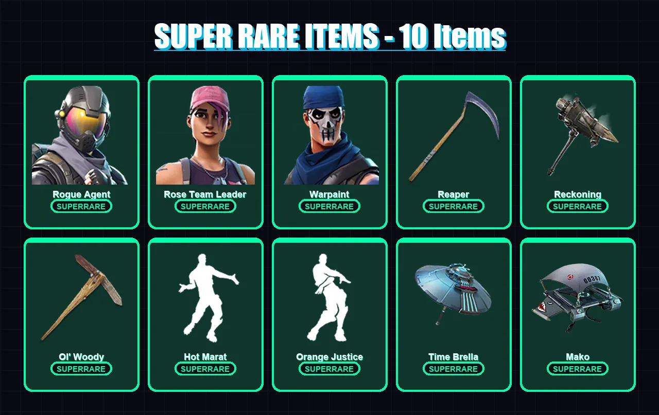 [PC/XBOX/PSN] | Rogue Agent | Rose Team Leader | Warpaint | Gear Specialist Maya | Ragnarok | 72 skin | 119 pickaxe | 104 emote | 106 glider | Lv165
