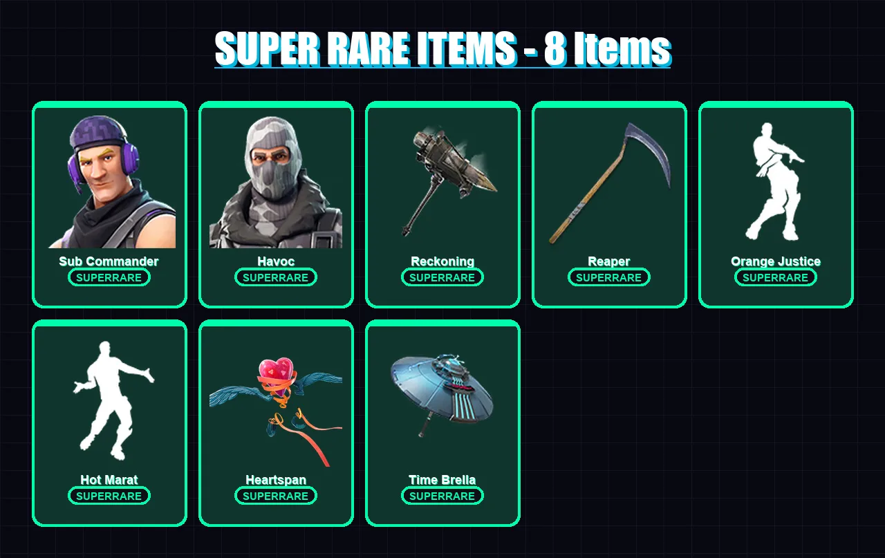 [PC/PSN] | Sub Commander | Havoc | A.I.M. | Enforcer | Paradigm (Reality-659) | 76 skin | 66 pickaxe | 66 emote | 81 glider | Lv1227