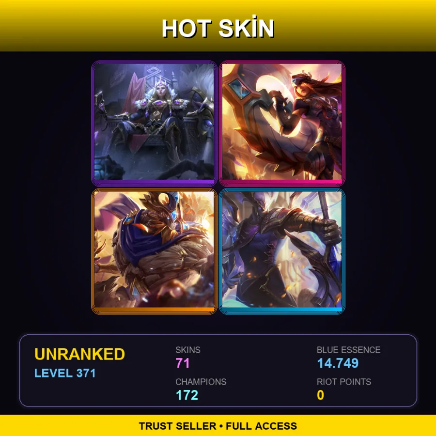 VN | Victorious Sejuani | Victorious Sivir | Victorious Maokai | Victorious Aatrox | 71 Skin | 172 Champ | Lv371