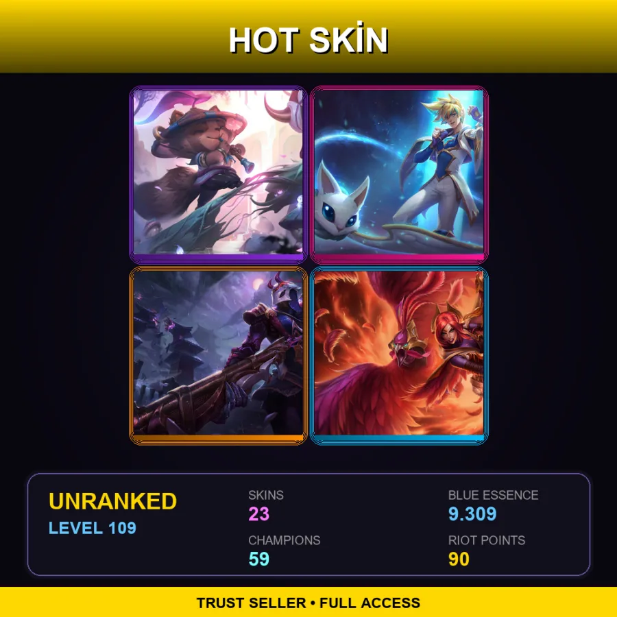 EUNE | Lv109 | Unranked | 23 Skin | 59 Champ — Glacial Malphite
