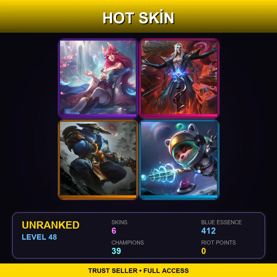 LAS | Lv48 | Unranked | 6 Skin | 39 Champ