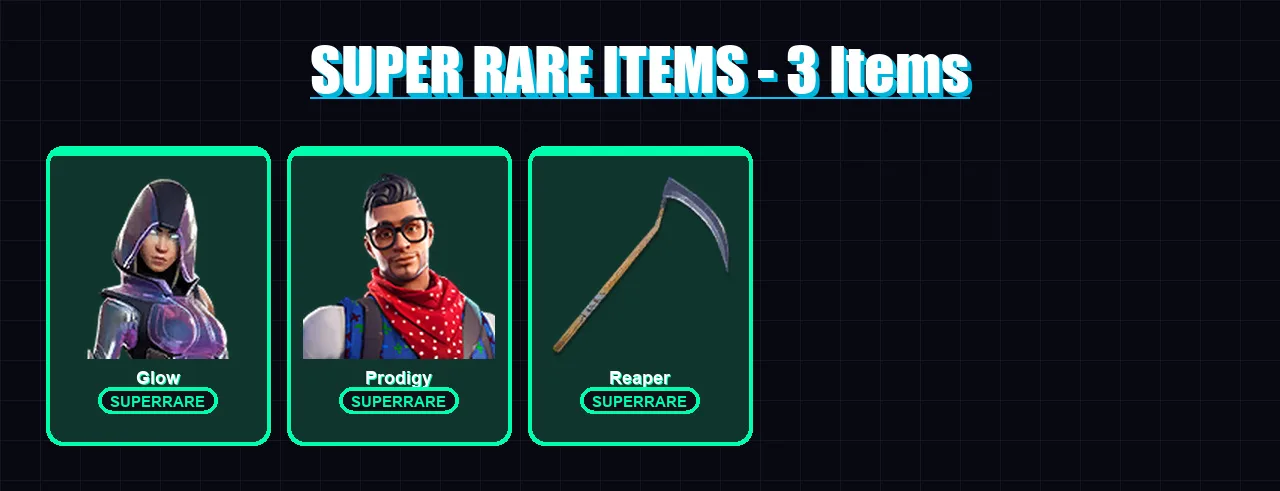 [PC/XBOX/PSN] | Glow | Prodigy | Ruin | Hybrid | Fusion | 54 skin | 36 pickaxe | 52 emote | 37 glider | Lv518 — Fortnite account