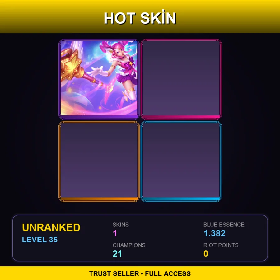 TR | Lv35 | Unranked | 1 Skin | 21 Champ