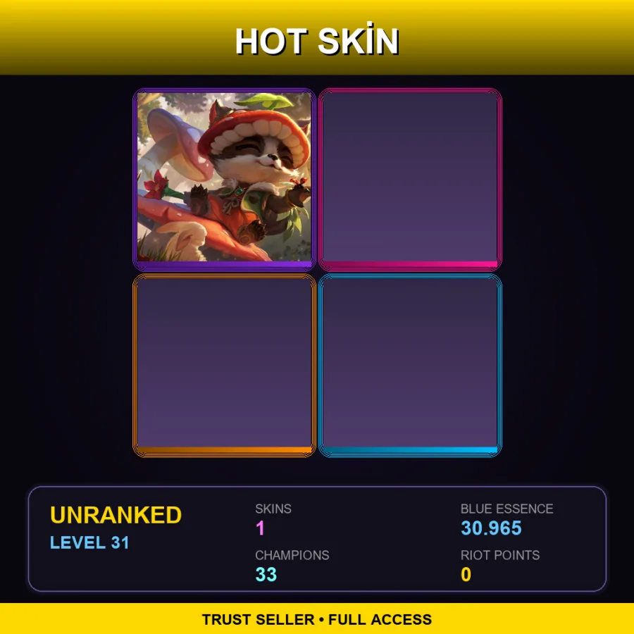 EUNE | Lv31 | Unranked | 1 Skin | 33 Champ