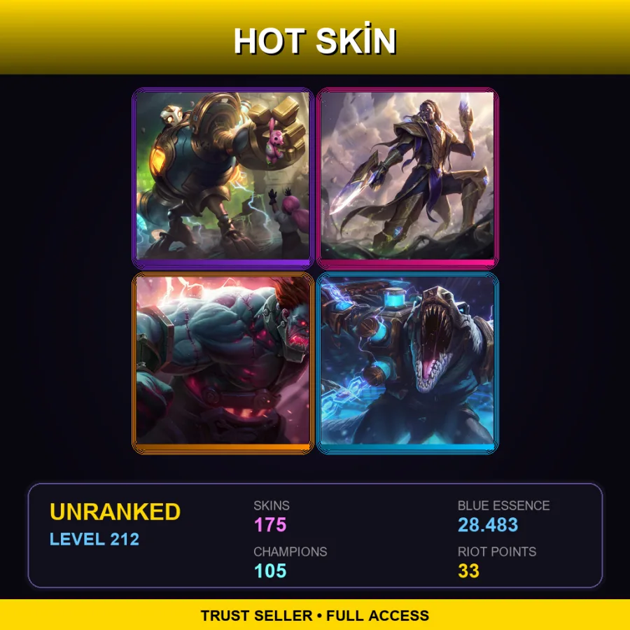 LAN | Lv212 | Unranked | 175 Skin | 105 Champ — Battle Principal Yuumi