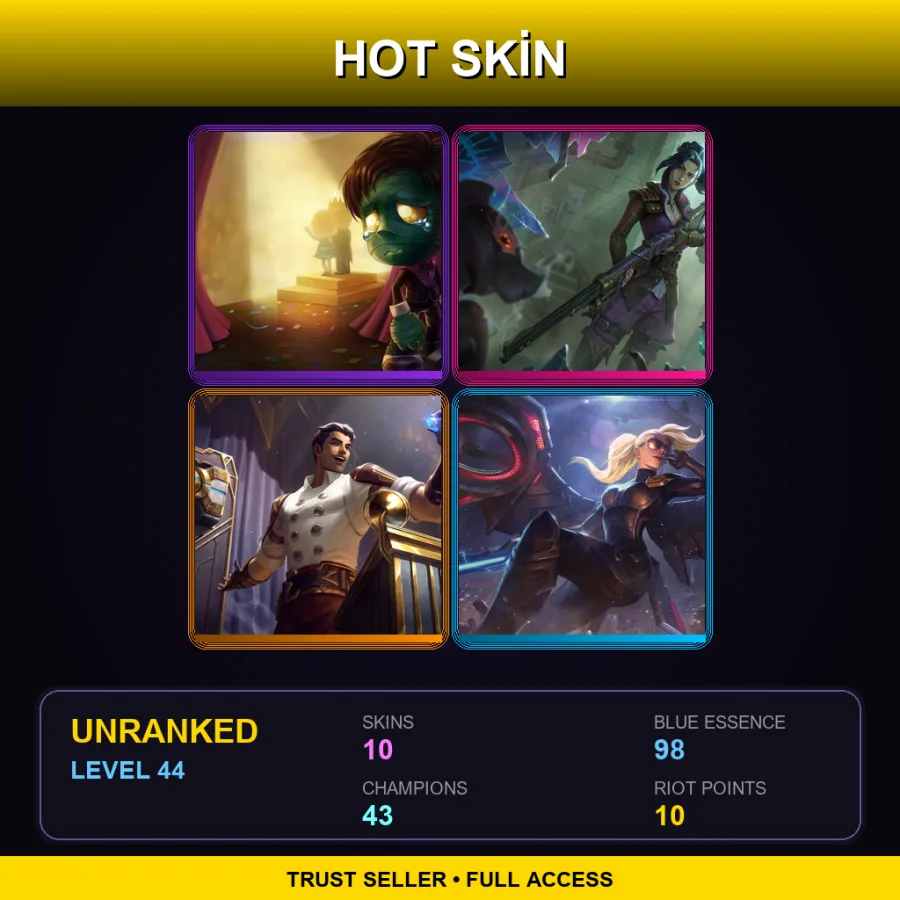 LAS | Lv44 | Unranked | 10 Skin | 43 Champ — Almost Prom King Amumu