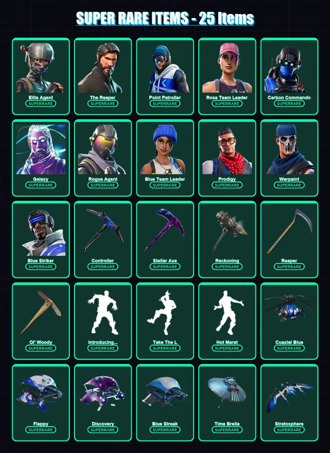 [PS4/PS5/XBOX/PC] | Elite Agent | The Reaper | Point Patroller | 161 skin | Lv2000
